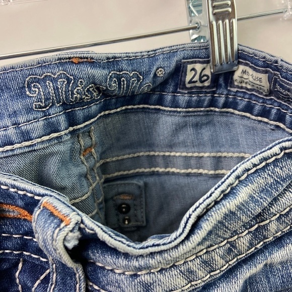 Miss Womens Jeans Mid Rise Cuffed Capri 26 Capris - Picture 8 of 10